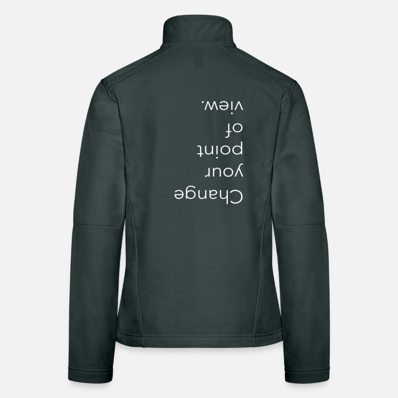 Change your point of view, Typography Frauen Softshelljacke