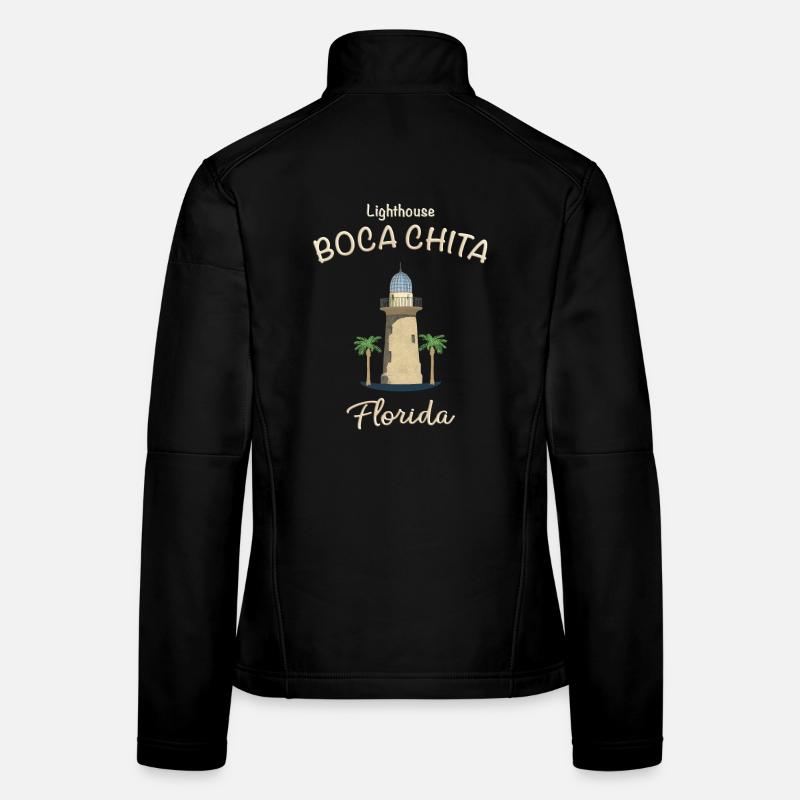 Floride, Phare de Boca Chita Veste en tissu softshell Femme