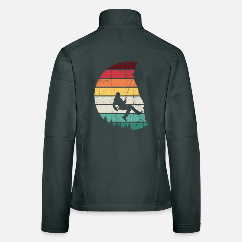 Rainbow Horizon Swing Silhouette Frauen Softshelljacke