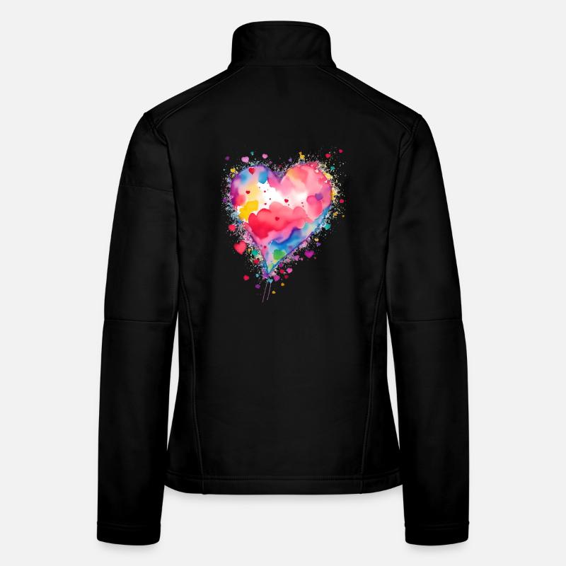 Herz Frauen Softshelljacke