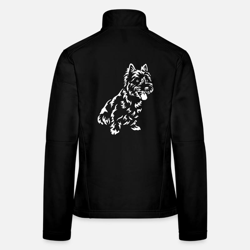 West Highland Terrier "Black Edition" Frauen Softshelljacke