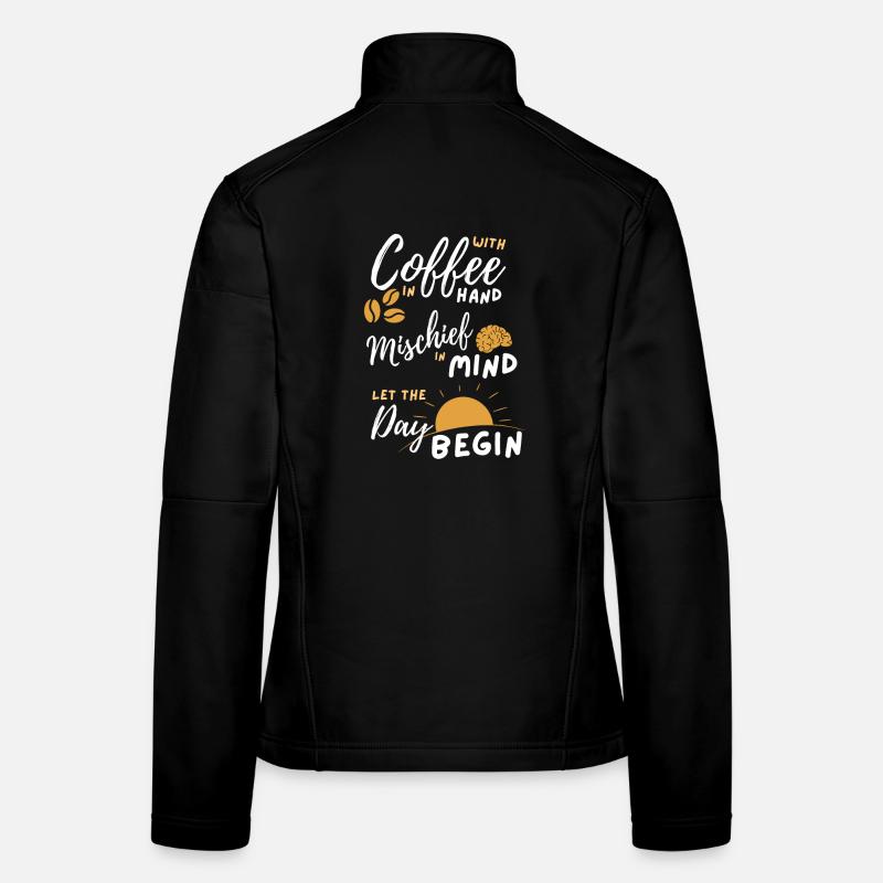 Début du lever du soleil Veste en tissu softshell Femme