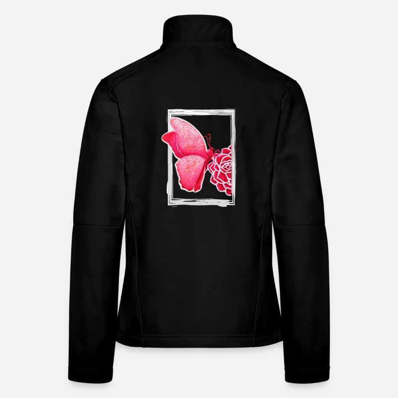 Rose Butterfly - Sonja Ariel von Staden Women's Softshell Jacket