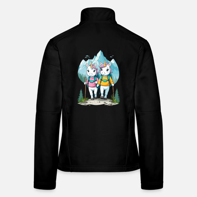Wanderer Einhörner Frauen Softshelljacke
