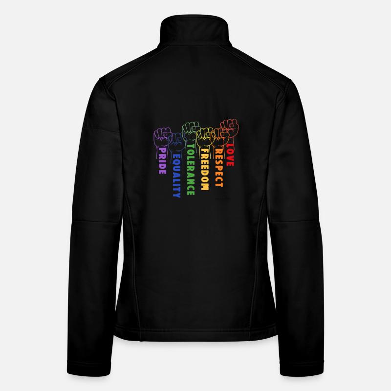 Solidarité et fierté Veste en tissu softshell Femme