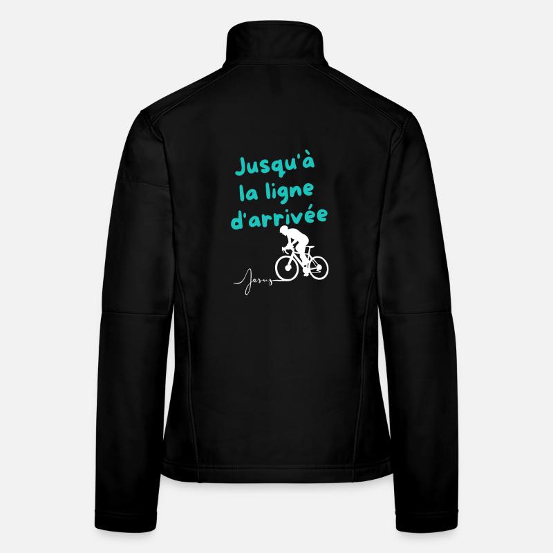 Persévérance Jusqu'à la Ligne d'Arrivée Veste en tissu softshell Femme