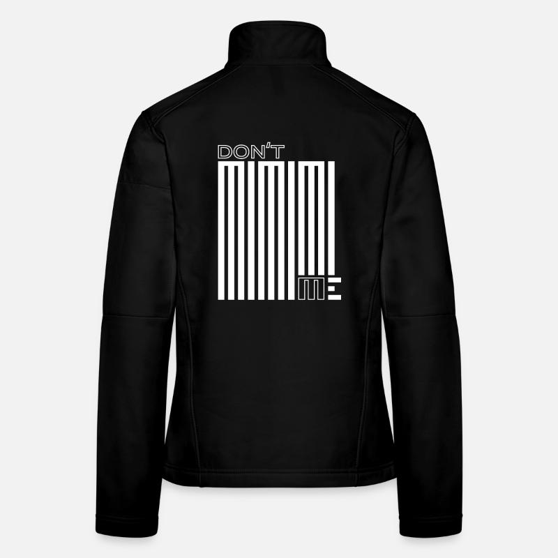 Stop Mimimi – Machen, statt Jammern - Frauen Softshelljacke - Schwarz