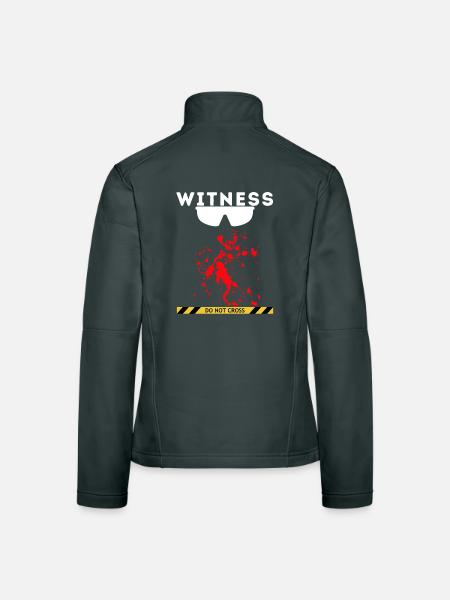 Zeuge - Frauen Softshelljacke - Schwarz - Hinten