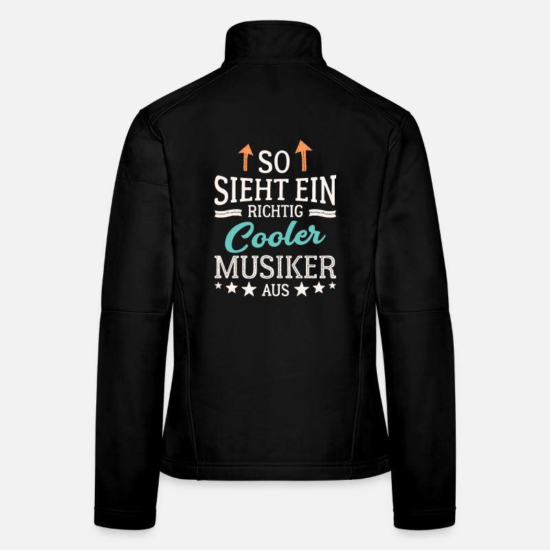 So sieht ein richtig cooler Musiker aus Frauen Softshelljacke