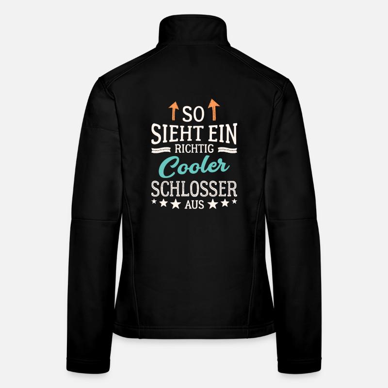 So sieht ein richtig cooler Schlosser aus - Frauen Softshelljacke - Schwarz
