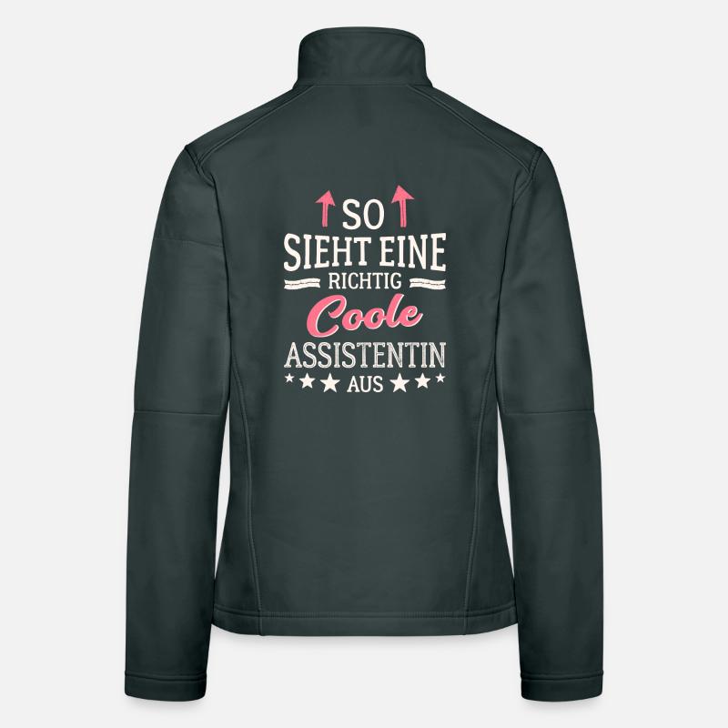 So sieht eine richtig coole Assistentin aus Frauen Softshelljacke