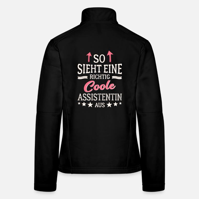 So sieht eine richtig coole Assistentin aus Frauen Softshelljacke