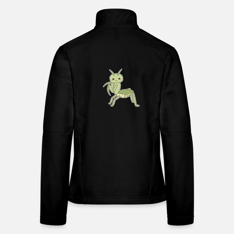 Elegant Praying Mantis - Women's Softshell Jacket - black