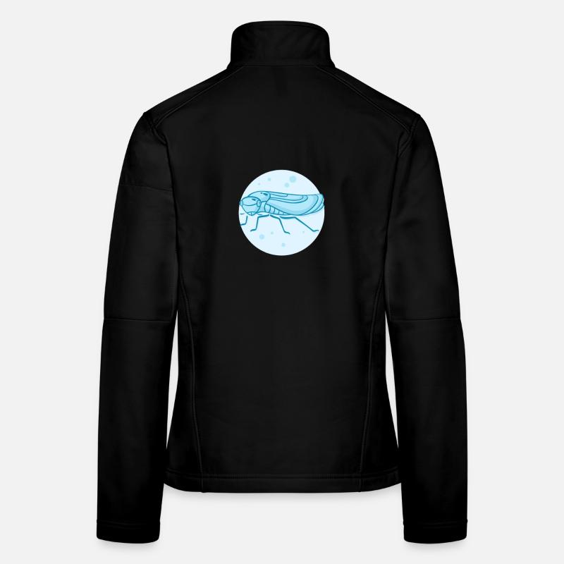 Lebendige Springende Zikade Frauen Softshelljacke
