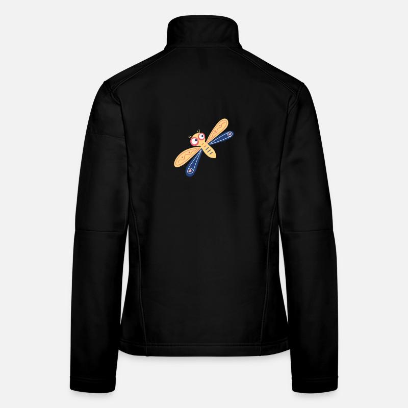 Zarte Kleinlibelle Frauen Softshelljacke