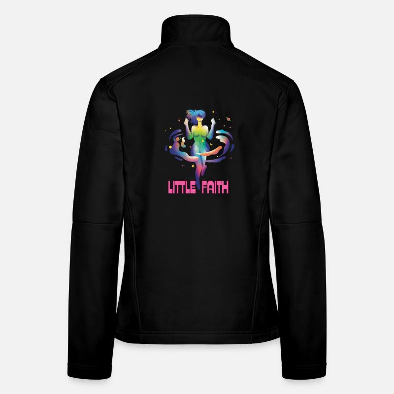 Kleiner Glaubensregenbogen - Frauen Softshelljacke - Schwarz