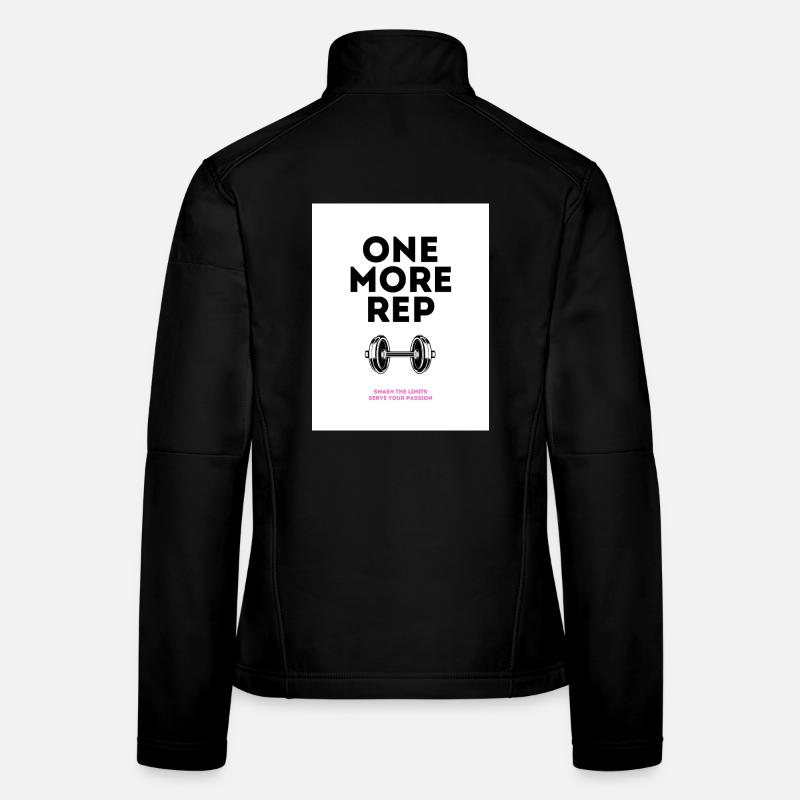 Gym Motivation Noch ein Wiederholungsdesign Frauen Softshelljacke