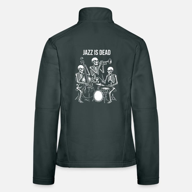 Conception du groupe squelette Dead Jazz Veste en tissu softshell Femme