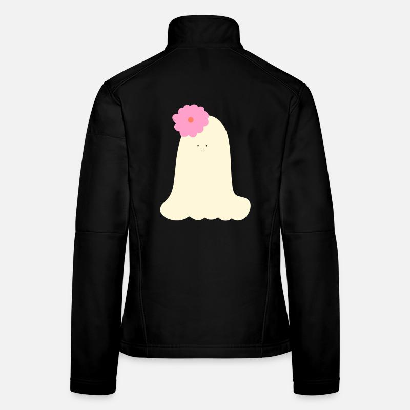 Playful Halloween Ghost Women's Softshell Jacket