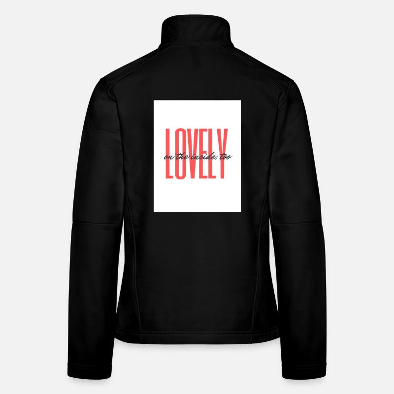 Lovely_inside_coral - Women's Softshell Jacket - black