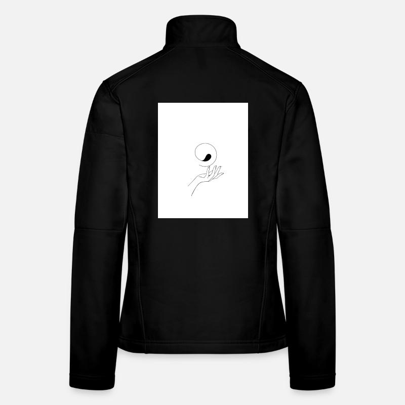 Main Yin yang Veste en tissu softshell Femme