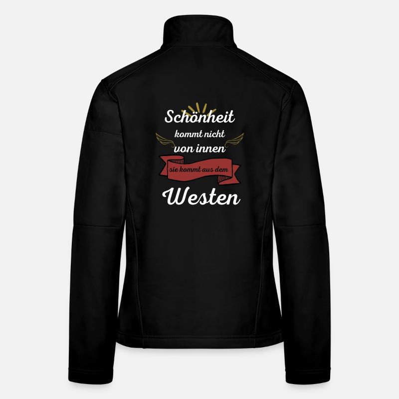 La beauté vient de l’Occident Veste en tissu softshell Femme