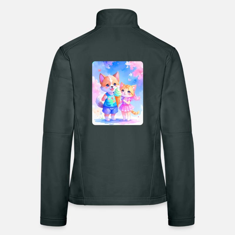 Hündchen, Kätzchen & Eiscreme Women's Softshell Jacket