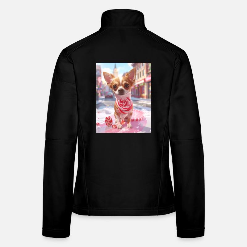 Candy Pup mit Zuckerstange Frauen Softshelljacke