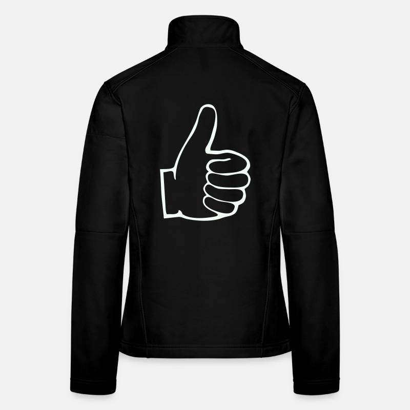 Plan du pouce levé Veste en tissu softshell Femme