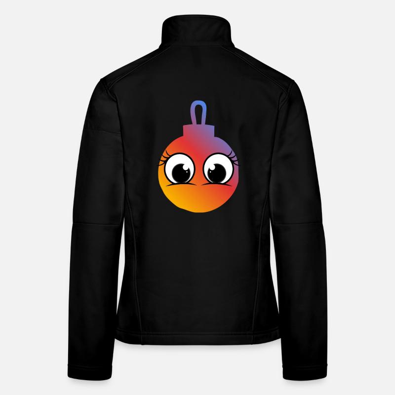 Boule Joie Gradient Yeux Grands Veste en tissu softshell Femme