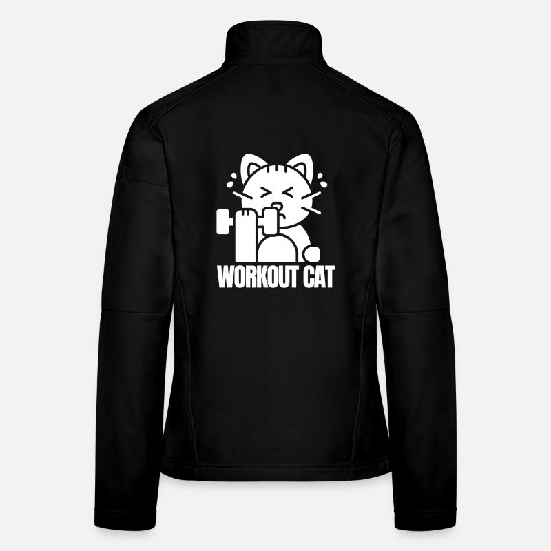 Chat Musclé Entraînement Veste en tissu softshell Femme