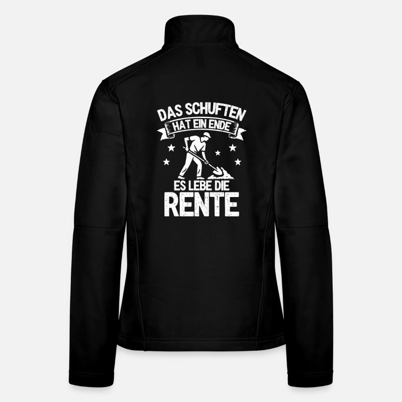 The toiling has come to an end. Long live the pension - Women's Softshell Jacket - black