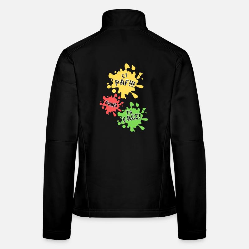 Paf, dans ta face! Veste en tissu softshell Femme