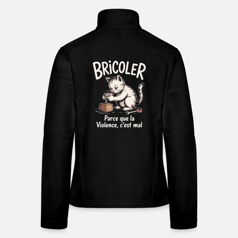 Tinkering, because violence is bad Women's Softshell Jacket