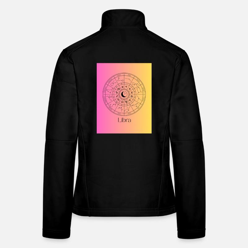 Libra Zodiac Circle Balance Women's Softshell Jacket