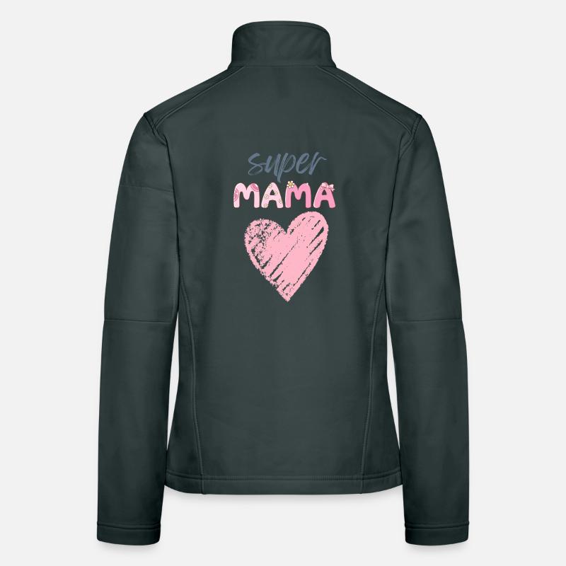 Mama - Super Mama Frauen Softshelljacke