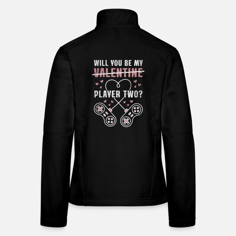 Will You Be My Player Two? Women's Softshell Jacket