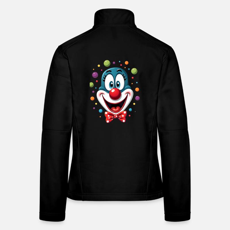Déguisement de clown de carnaval Carnaval Carnaval Veste en tissu softshell Femme