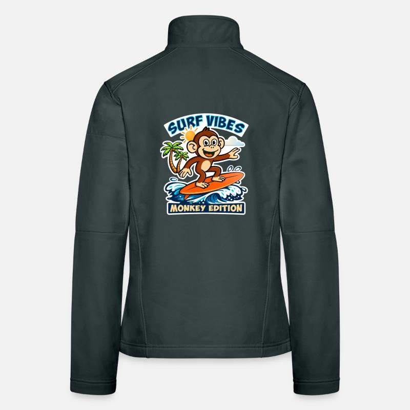 Surf vibes - monkey edition. Women's Softshell Jacket