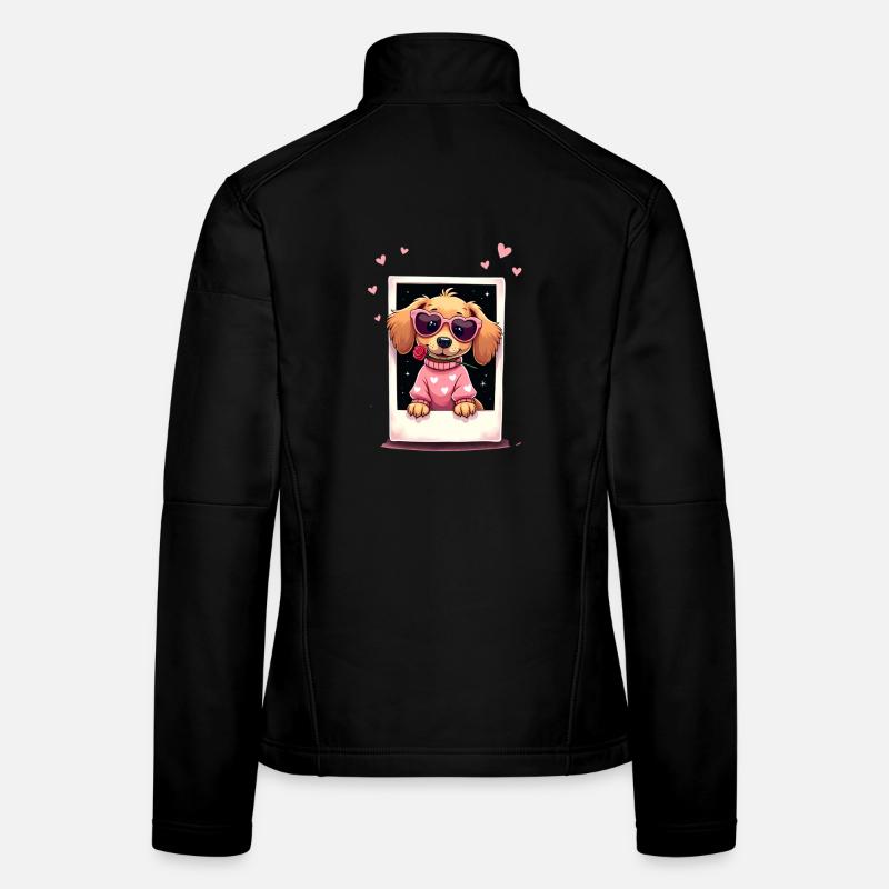 Dackel teckel teckel tekel Veste en tissu softshell Femme