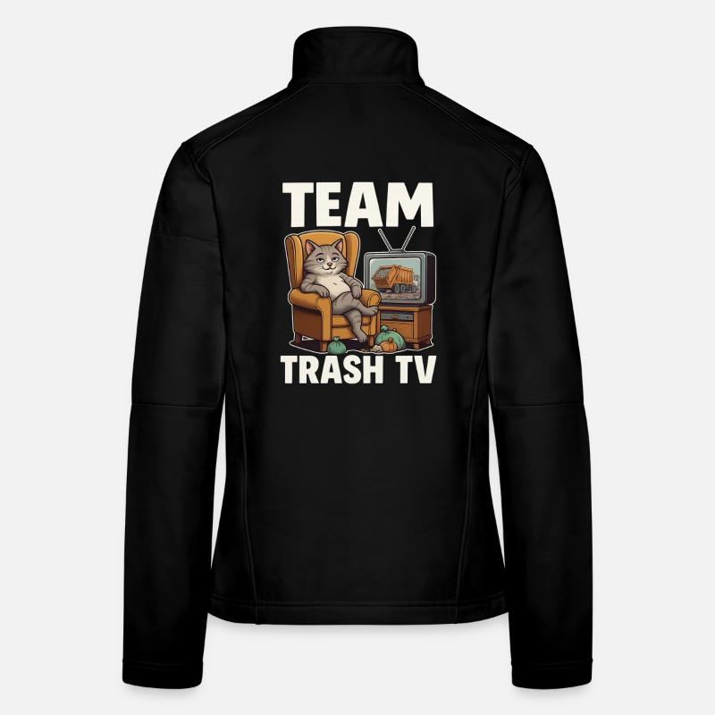 Team Trash TV Cat Women's Softshell Jacket
