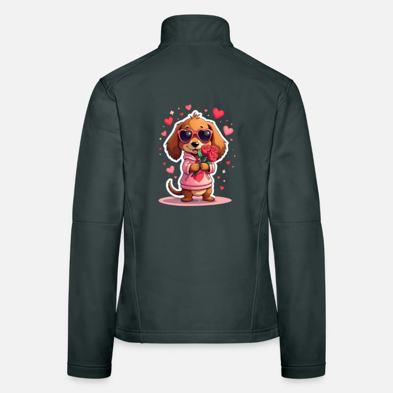 Dackel Dachshund Tekel Frauen Softshelljacke