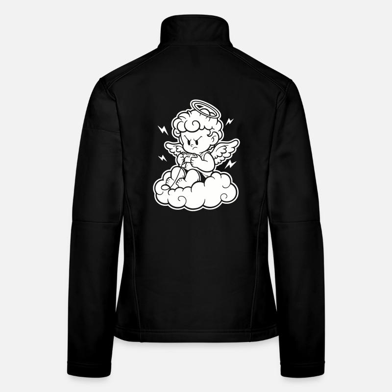 Rage Gaming Cherub – Wütender Engel zockt Frauen Softshelljacke