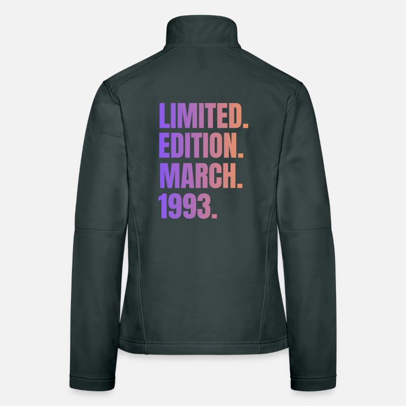 Édition Limitée Mars 1993 Veste en tissu softshell Femme