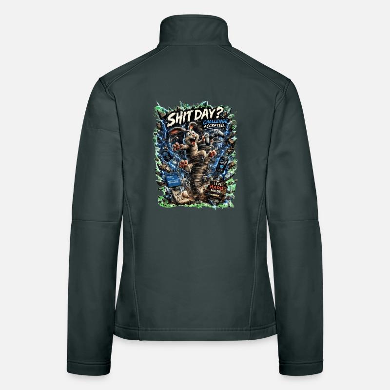 Shitday Challenge Kaninchen Hard Mode Frauen Softshelljacke