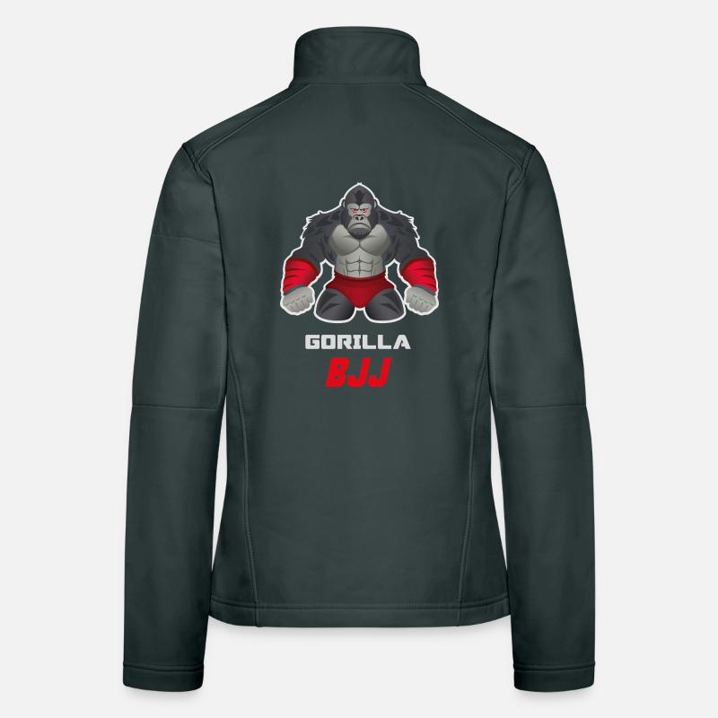Gorilla BJJ Grappling Beast Design Frauen Softshelljacke