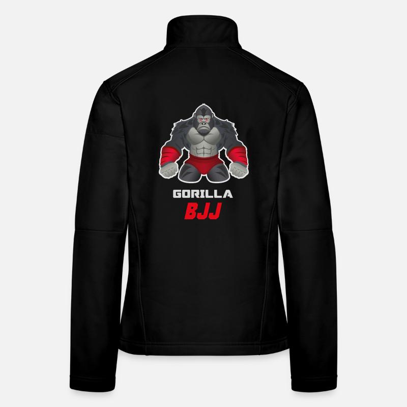 Gorilla BJJ Grappling Beast Design Frauen Softshelljacke
