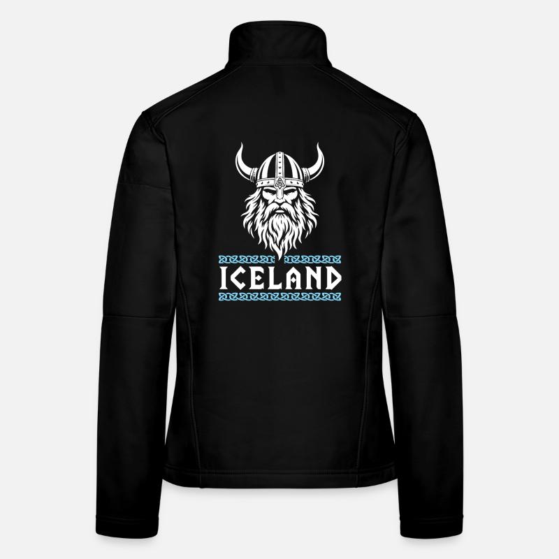 Insel-Wikinger-Nordhelm Odin-Design Frauen Softshelljacke