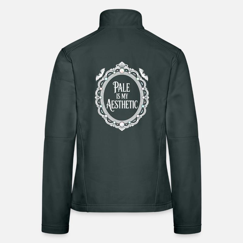 Pale Aesthetic Frame Typografie Frauen Softshelljacke