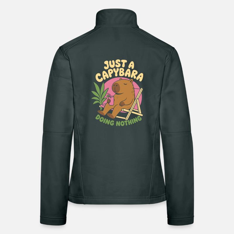 Just A Capybara Doing Nothing Frauen Softshelljacke